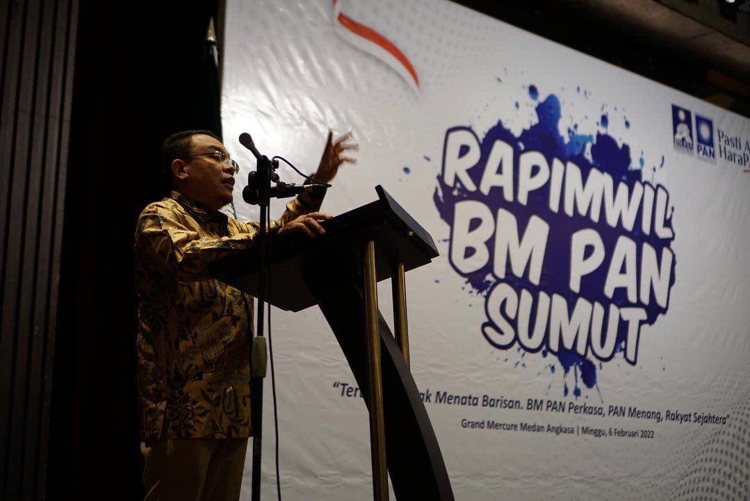 Dr. Saleh Partaonan Daulay, M.Ag., M.Hum., MA. menghadiri kegiatan Rapat Pimpinan Wilayah BM PAN Sumatera Utara