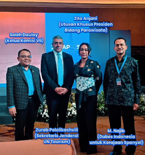 Bang Saleh pada acara Indonesia Tuan Rumah The 37th UN Tourism Joint Commission
