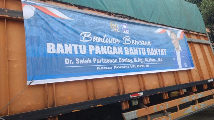 Gerak Cepat Bantu Korban Bencana, Saleh Daulay Salurkan Sembako dan Dirikan Dapur Umum
